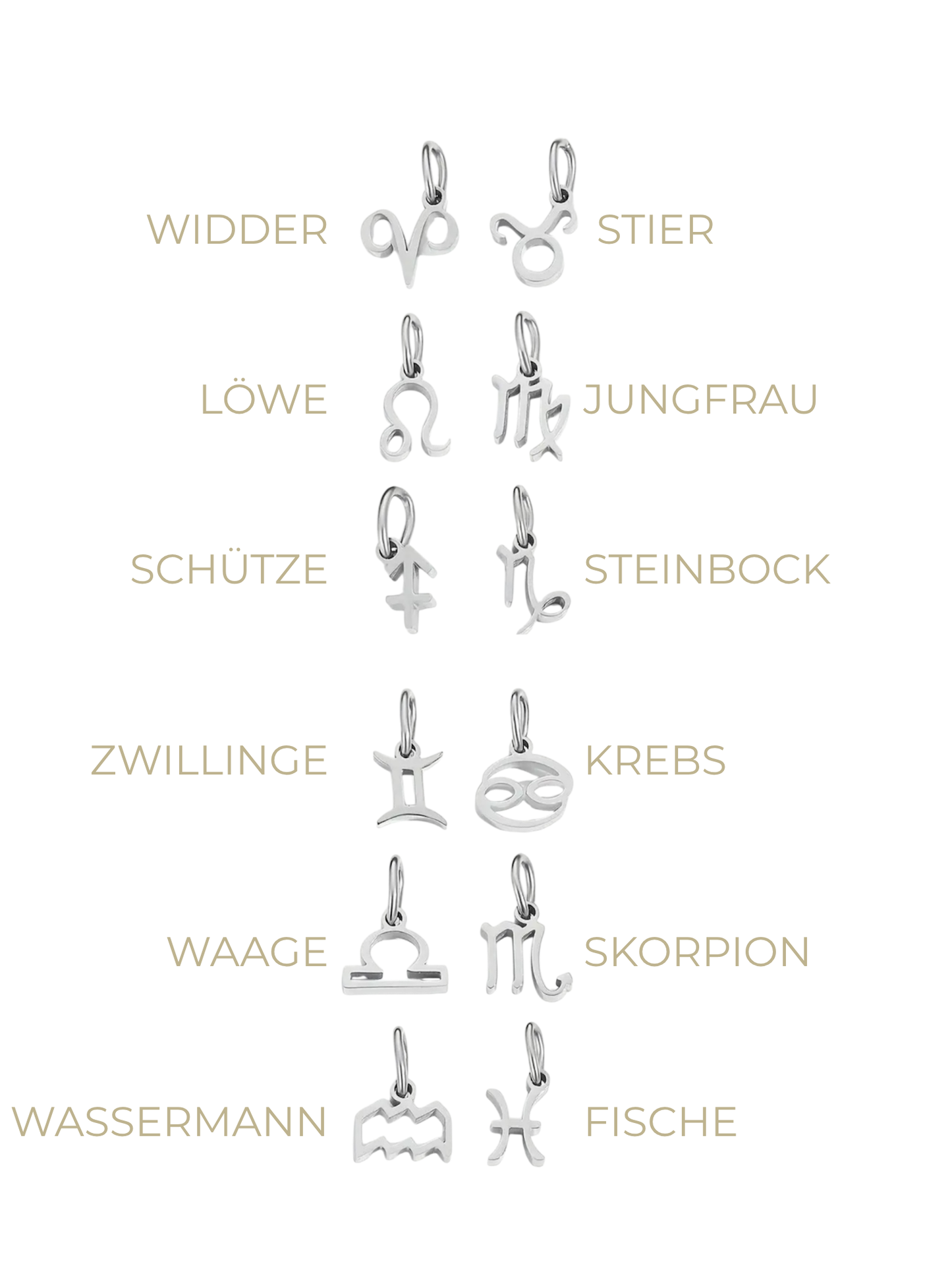 Sternzeichen ~ Kette Silber